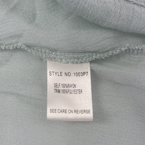 Blu Heaven Muslin Lace Trim Tunic - Picture 9 of 9